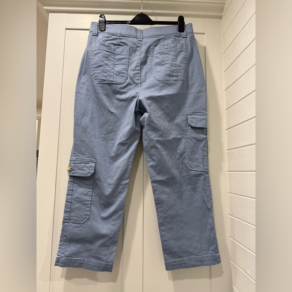 Democracy Petite "Ab"solution Skyrise Patch Pocket Straight Leg Slit Hem Trouser - Picture 4 of 6